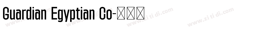 Guardian Egyptian Co字体转换 Guardian Egyptian Co字体转换